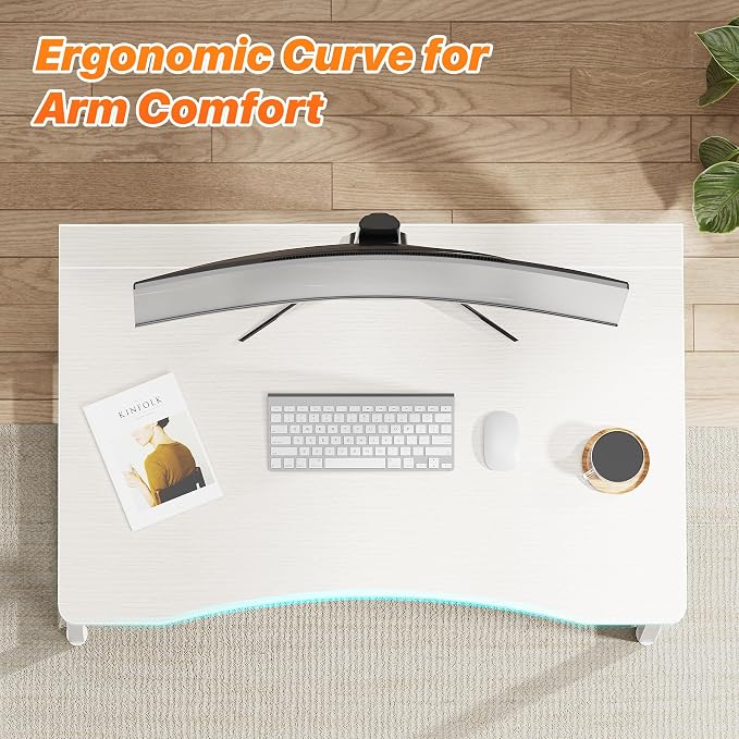 Huuger Folding Desk for Small Spaces, 31.5 Inch Foldable Computer Table | Easy Assembly, Small Writing Work Office Computer Desk, for Home Office, Study, Bedroom, Dorm, Space Saving, White - Image 5