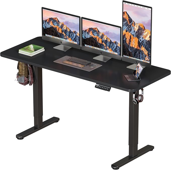 BIZUM Electric Standing Desk 60 x 24 Inch Computer Desk-Gaming Desk Black Home Office Desks Height Adjustable Memory Stand Up Computer Workstation by Unknown