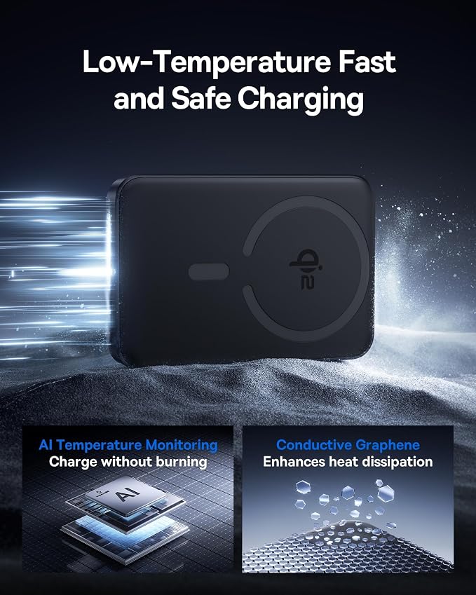 Baseus for MagSafe Portable Charger, Qi2 Certified 15W Wireless Magnetic Power Bank 10000mAh with USB-C Cable 22.5W PD Charging, Battery Pack Compatible with iPhone 17/16/15/14/13 Pro/Pro Max Series - Image 3