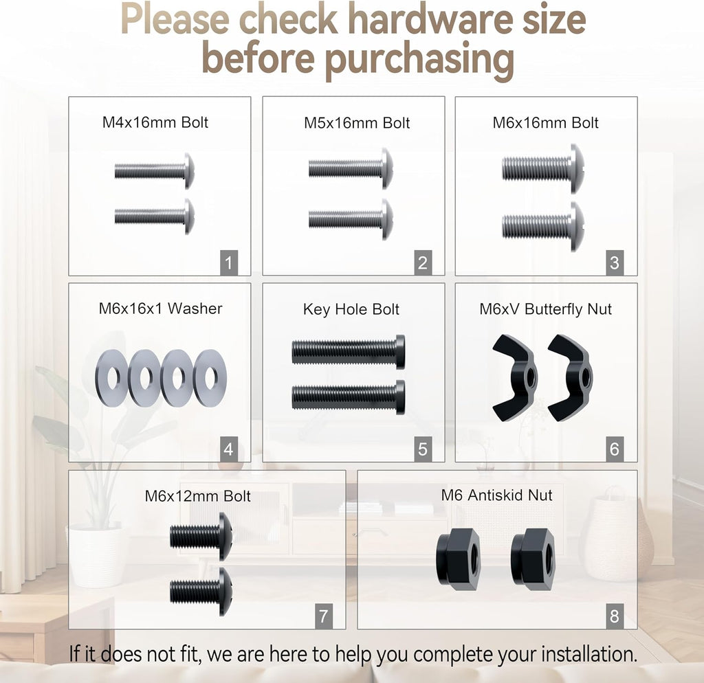 Sound Bar Mounts Under TV,Depth Adjustable 3.8”-6.5”,Up to 22lbs - Image 6