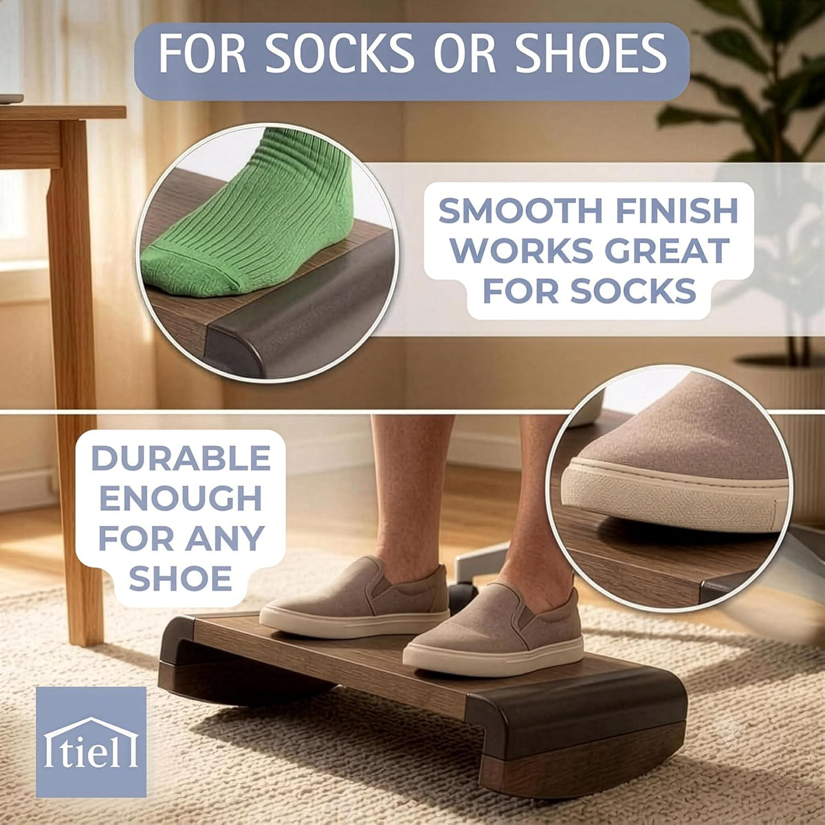 Tiel Ergonomic Wooden Foot Rest for Under Desk - Image 9
