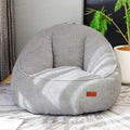 Bean Bag Chair, Cozy Fluffy Beanbag Chairs with Filler for Teens and Kids, Floor Lazy Sofa for Living Room Gaming & Reading (S-Light Grey) by UODERS