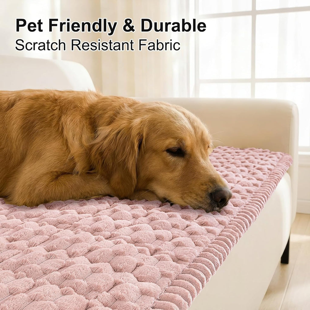 Smiry Couch Covers for Dogs, Non Slip Fuzzy Pet Sofa Protector Washable - Image 3