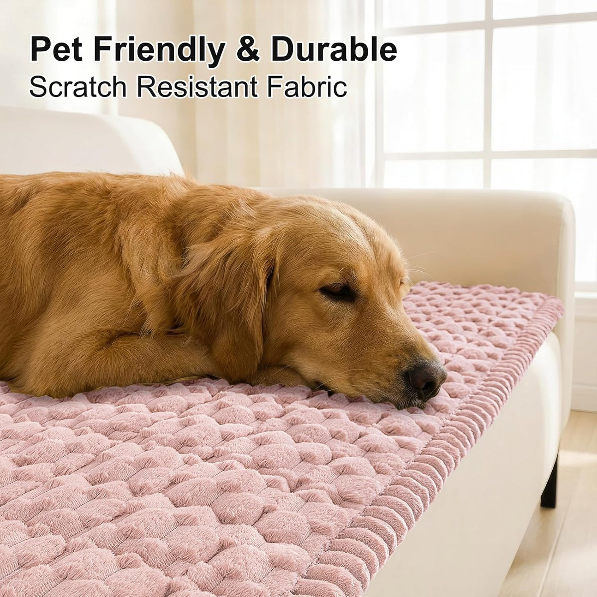 Smiry Couch Covers for Dogs, Non Slip Fuzzy Pet Sofa Protector Washable - Image 3