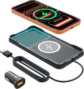 Wireless Car Charger,LANSEMKU Car Wireless Chargers Charging pad Non Slip 15w Fast Charger for Car Wireless Phone Charger for iPhone 16/15/14/13/12 Pro Max,Samsung for Android (Black-100cm Cable) by WirelessCarCharger