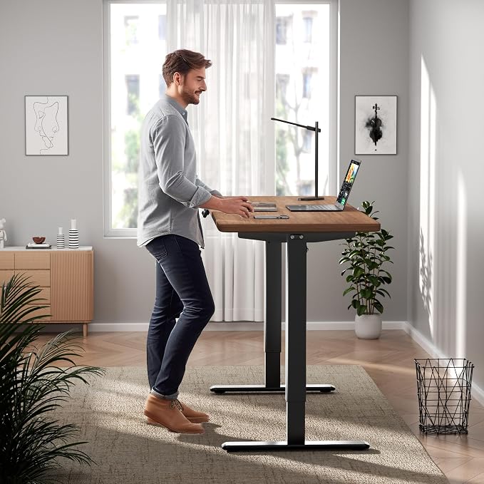 Electric Standing Desk Frame, Dual Motor Base, 39"-71" Fit | Electric standing desk frame with dual motors supports DIY desktops from 39"-71" for flexible sit-stand workstations. - Image 2