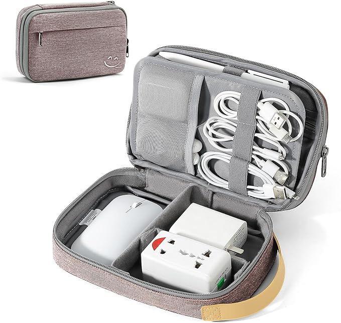 Travelkin Cord Organizer Travel, Cable Organizer For Electronic Accessories | Expandable electronics bag,tech organizer travel case, charger organizer travel case for Card,Usbs, travel essentials by MoreThanTravel