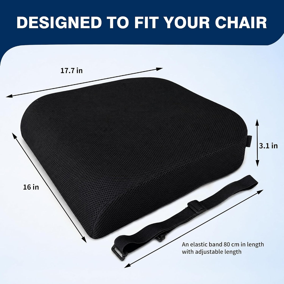 Office Chair Cushion 3.1-Inch High-Density Foam Seat Cushion for Desk Chair - Image 5