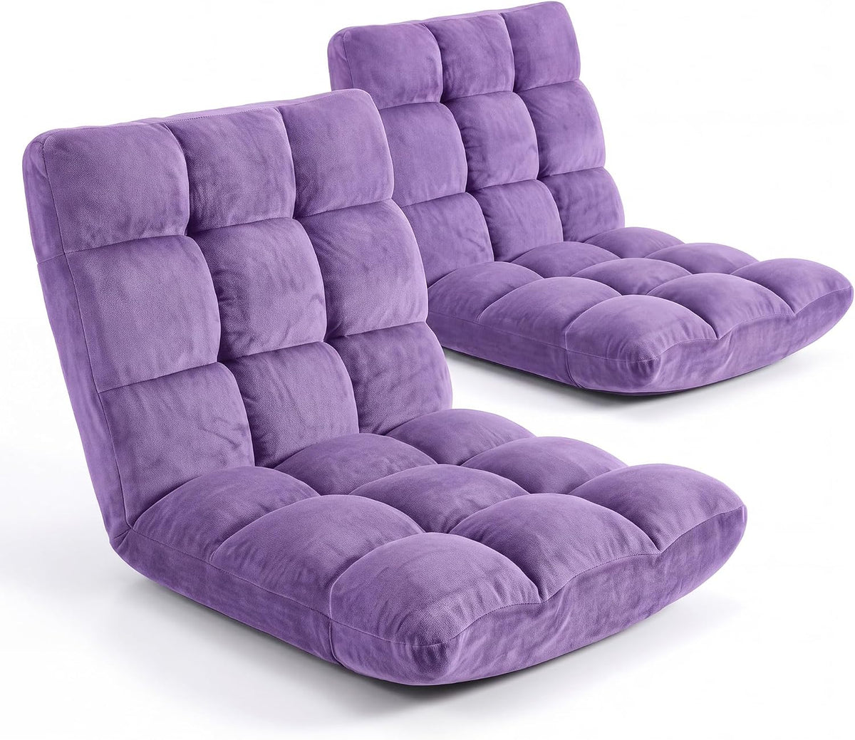 GAOMON 14-Position Adjustable Floor Chair, Folding Lazy Sofa with Backrest - Image 3