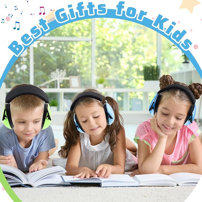 4 Pcs Kids Ear Protection Noise Cancelling Headphones Noise Reduction Ear Muffs 27dB Hearing Protection (4 Colors) - Image 5