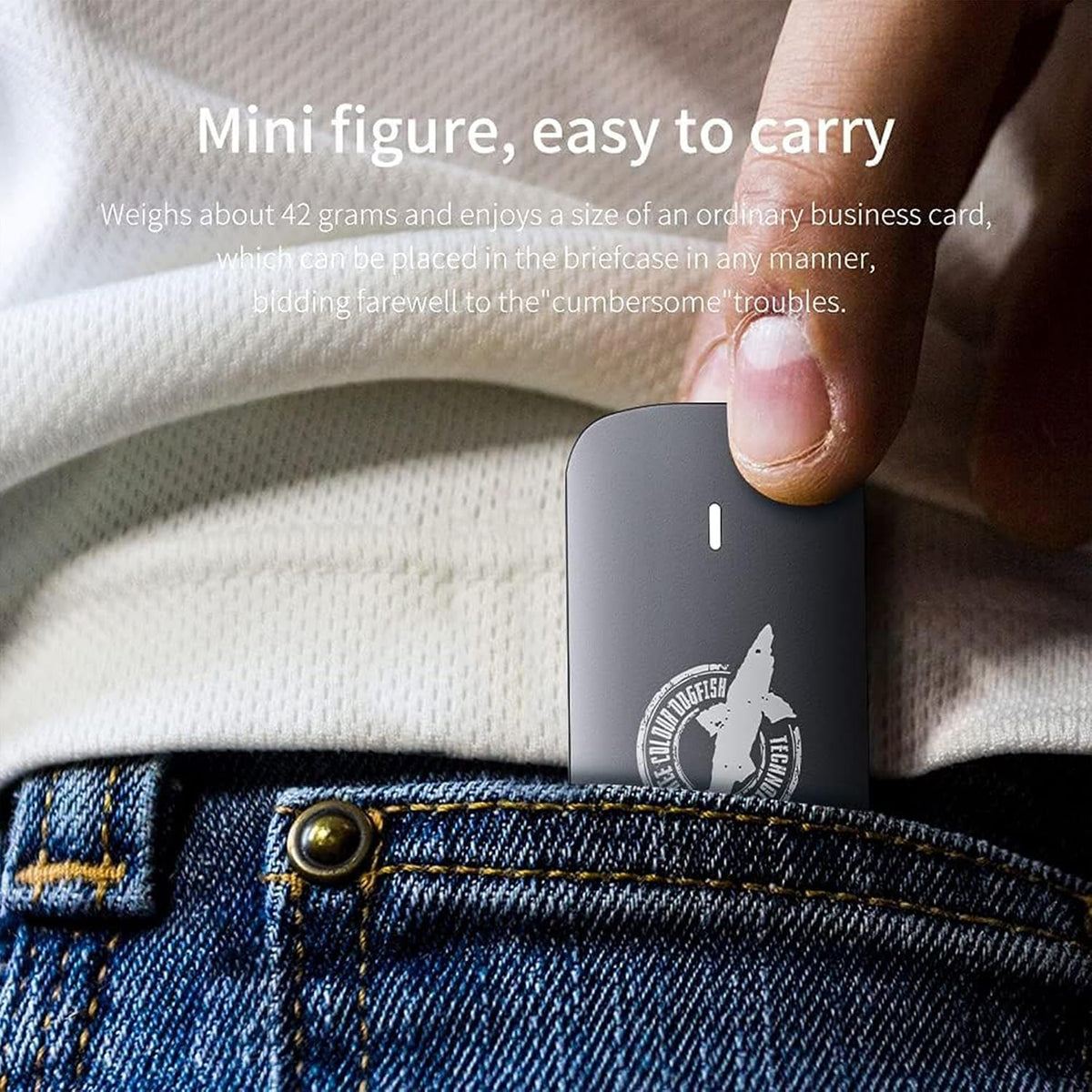 Dogfish 256GB Portable External SSD, Up to 500MB/s, USB 3.2 Gen1,Plug&Play - Image 2