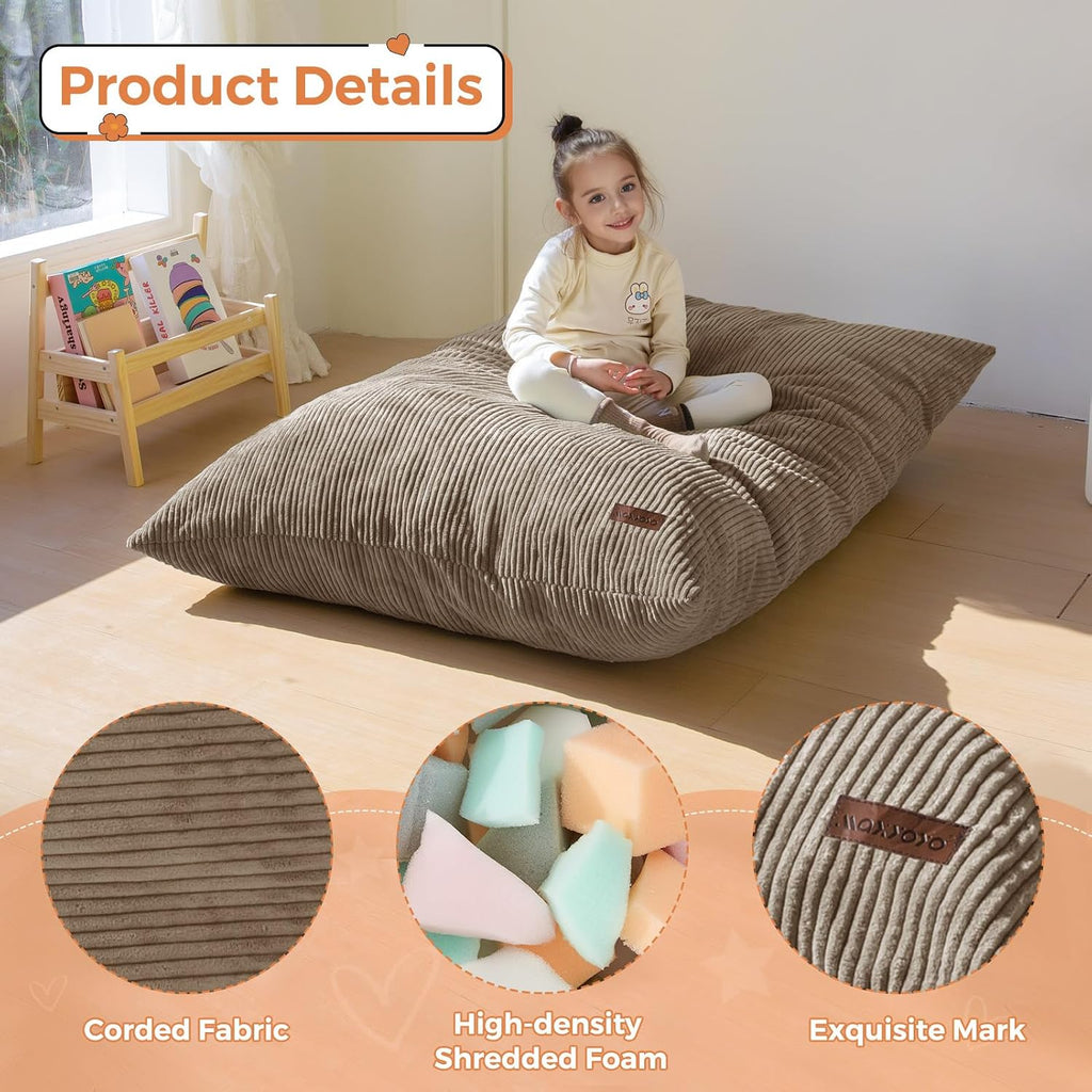 MAXYOYO 3 in 1 Kids Bean Bag Chair, Comfy Floor Sofa with Removed Cover - Image 4