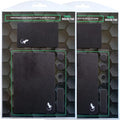 Mouse Pad Adhesive Bottom - Sticks to Any Surface - Portable - Webcam Covers and Screen Cleaner Included (2 x Black) by GeckoTravelTech