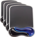 Kensington Duo Gel Mouse Pad with Wrist Rest,Ergonomic Wrist Support for Pain Relief,Comfortable Non-Skid Gel Pad for Computer,Laptop,Office & Home 9.6" x 7.6",Blue K62401AM,(Pack of 4) by Unknown