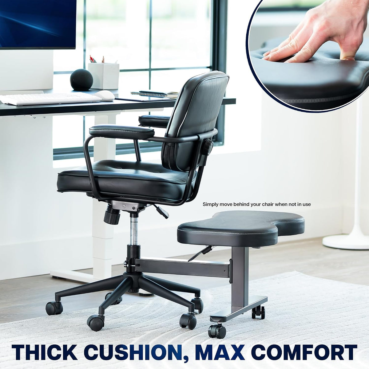 VIVO Retrofit Height Adjustable Footrest for Office Chair, Holds 242 lbs - Image 9