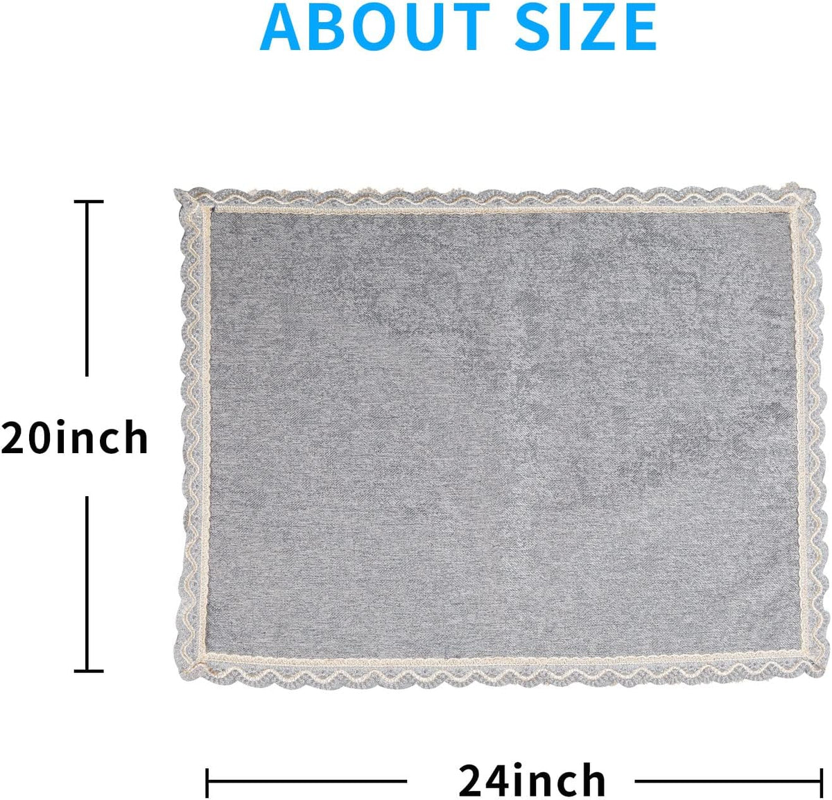 MINJIATEX Couch arm Covers,Non-Slip lace Sofa arm Covers Set of 2 Washable Sofa armrests Covers for Living Room Recliner Chair arm Cover Protectors for Leather Sofa armrest slipcover (GYDF-Grey) - Image 7