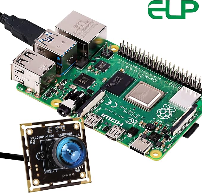 ELP Sony IMX323 Sensor Mini Wide Angle USB Camera Module with Microphone 170degree Fisheye Lens HD 1080P 0.01Lux Low Light Video Audio PC Camera UVC H.264 USB2.0 Embedded Webcam Board for Computer - Image 7