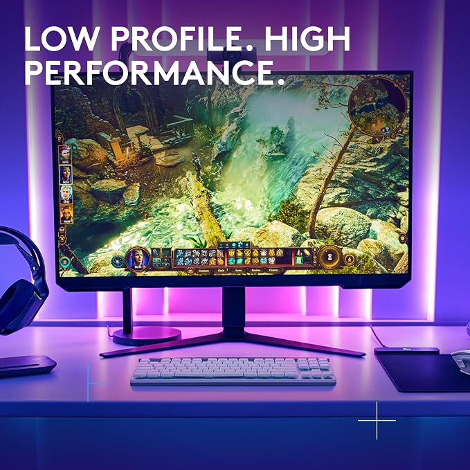 Logitech G515 TKL Wireless Gaming Keyboard (Tactile)+ G309 Lightspeed Wireless Gaming Mouse Bundle - White - Image 2