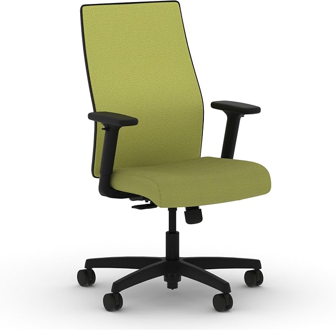 HON Ignition 2.0 Ergonomic Office Chair, Lumbar Support, Desk Chair, Pear | Ergonomic office desk chair with lumbar support, adjustable arms, office decor, workstation comfort for focused productivity by HON