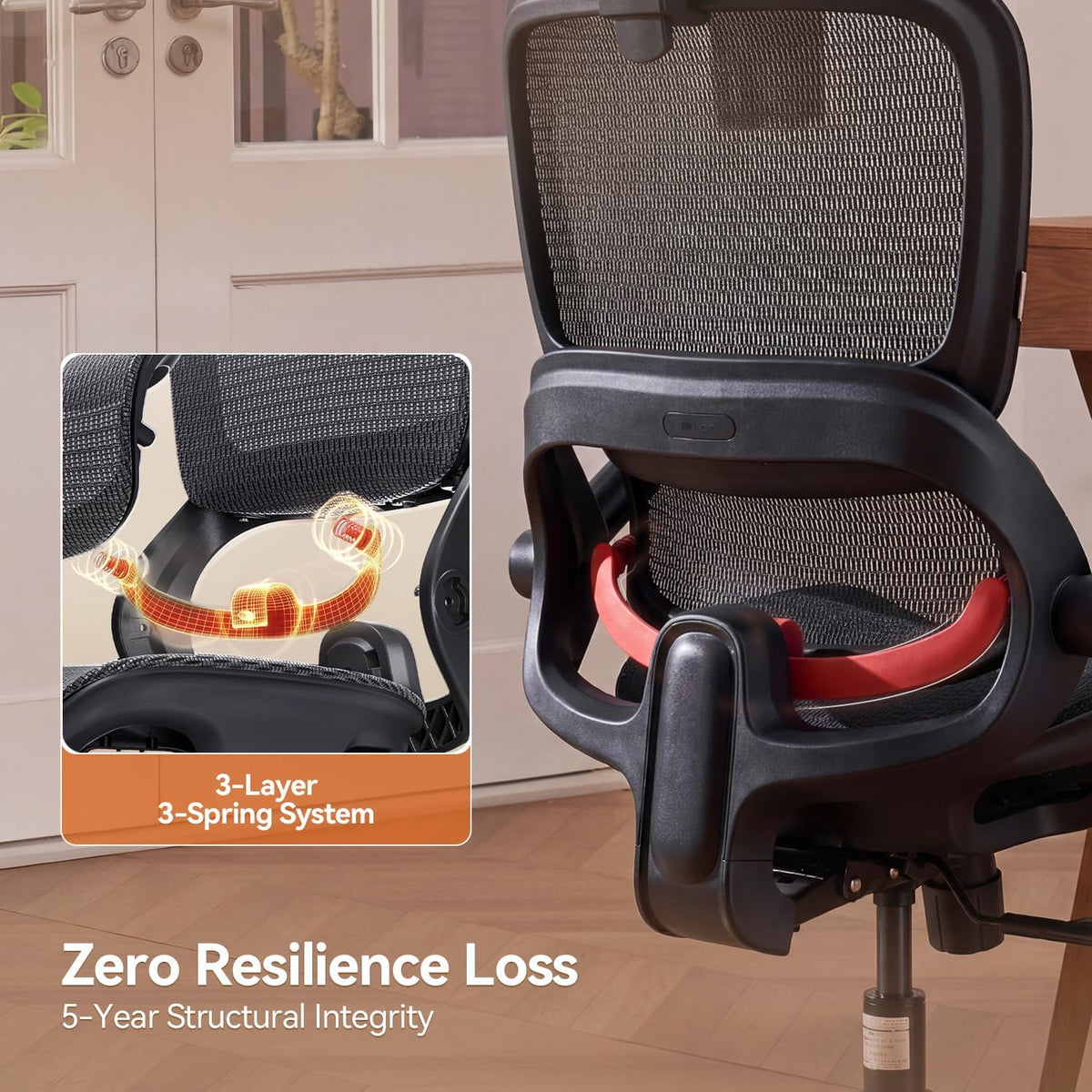 SIHOO B100 Mesh Office Chair, Comfy Ergonomic Office Chair - Image 7