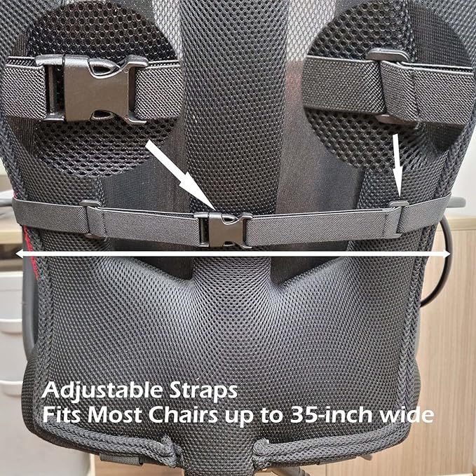 2Pack Inflatable Lumbar Support Pillow for Office Chair and Car Seat, Back Support Cushion with Air Pump for Reducing Lower Back Pain - Image 5
