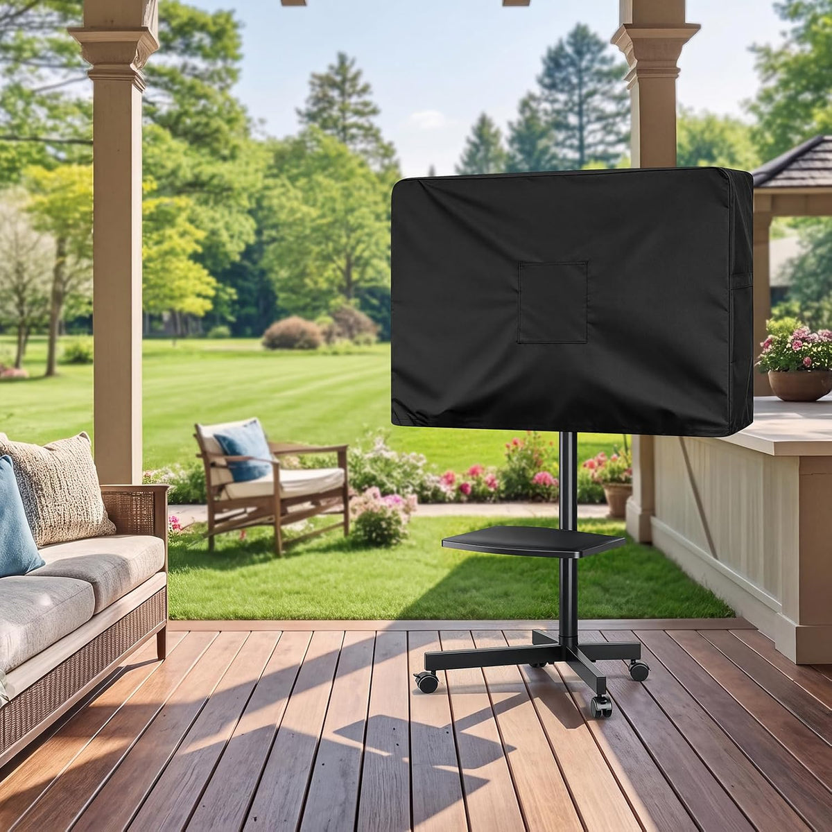 Mobile TV Stand Cover for 70-75 Inch Mobile TV Cart - Image 2