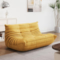 Bean Bag Chair - Corner Sofa, Fireside Chair Bean Bag Sofa Large Bean Bag Chair for Adults,Fireside Floor Couch for Living Room, Bedroom, Gaming (Yellow, Single) (Yellow, Loveseat) by Aosaifen