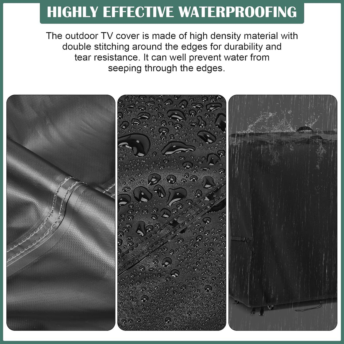 Kingling Outdoor TV Cover 38 Inch Weatherproof for 43 Inch TV - Image 5