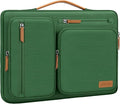 MOSISO 360 Protective Laptop Case 14 inch, 14 inch Laptop Sleeve | Compatible with HP Lenovo Dell ASUS Acer,HP Stream,Dell Latitude, Side Open Carrying Case with 4 Zipper Pockets, Jungle Green by MOSISO
