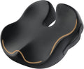 ProtoArc Seat Cushion, Office Chair Cushion for Sciatica, Black | Coccyx Cushion, Ergonomic Memory Foam Seat Cushion for Car, Home, Pressure Relief Pad for Hip, Tailbone, All Day Comfort by ProtoArc