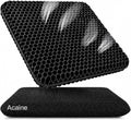 Extra Thick Large Pure Gel Seat Cushion for Long Sitting, Breathable Comfort Cushion for Back, Sciatica, Tailbone & Hip Pain Relief, Washable Portable Cushion for Office Chair, Car, Wheelchair by Acaine