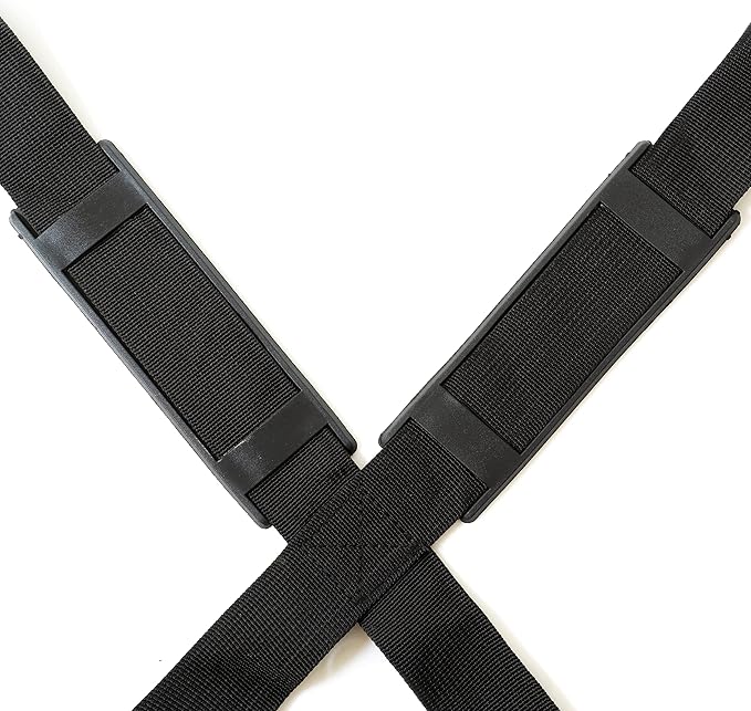 Laptop Harness - Wearable Laptop Stand for Up to 17" Laptops, Tablets & E-Readers - Adjustable Straps, Includes Memory Foam Mouse Pad - Image 6