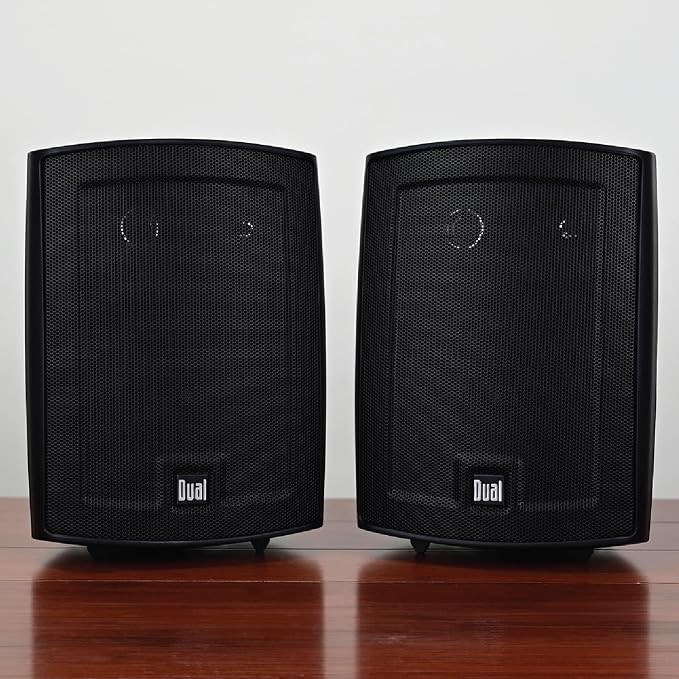 Dual Electronics LU63PB 6.5" 3-Way Indoor Outdoor Wired Speakers Pair | Weather & UV resistant, for patio, pool & garage, expansive stereo sound, easy setup, wired home speakers, black pair - Image 6