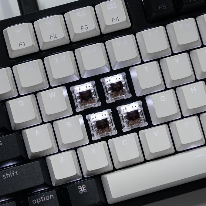 Keychron C2 Full Size 104 Keys Wired Mechanical Gaming Keyboard for Mac Layout, Gateron G Pro Brown Switch/White LED Backlight/Double Shot ABS Keycaps/USB C Computer Keyboard for Windows Laptop - Image 8