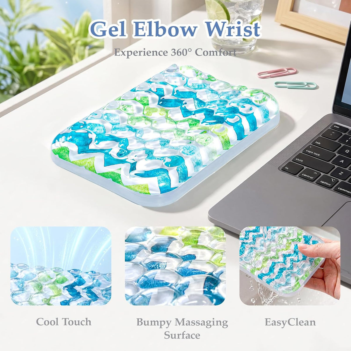Ospelelf Elbow Wrist Rest Pad for Desk, Gel Arm Rest Pad Support for Office - Image 2