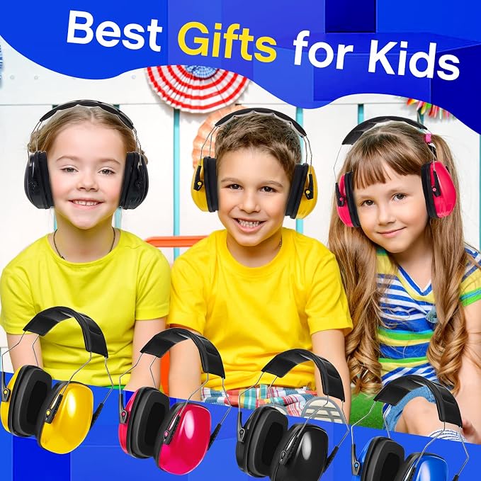 6 Pcs Noise Cancelling Headphones Kids Adult Ear Muffs Bulk, Ear Protection 27db Noise Reduction Hearing Earmuff - Image 6
