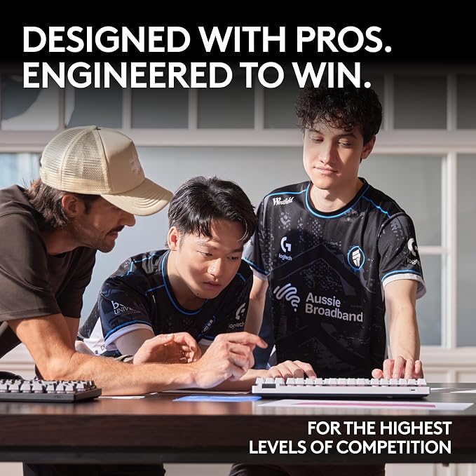 Logitech G PRO X TKL Lightspeed Wireless Gaming Keyboard (Clicky) - Black | Lightspeed wireless, Ultra-Portable Tenkeyless Design, LIGHTSYNC RGB, PBT keycaps, Clicky Switches - Image 2