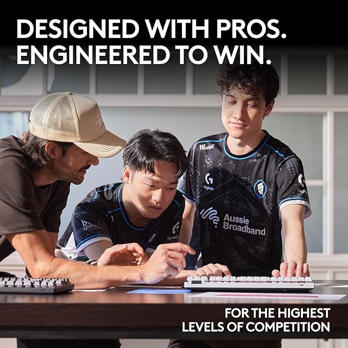 Logitech G PRO X TKL Lightspeed Wireless Gaming Keyboard (Linear) - Black | Lightspeed wireless, Ultra-Portable Tenkeyless Design, LIGHTSYNC RGB, PBT keycaps, Linear Switches - Image 2