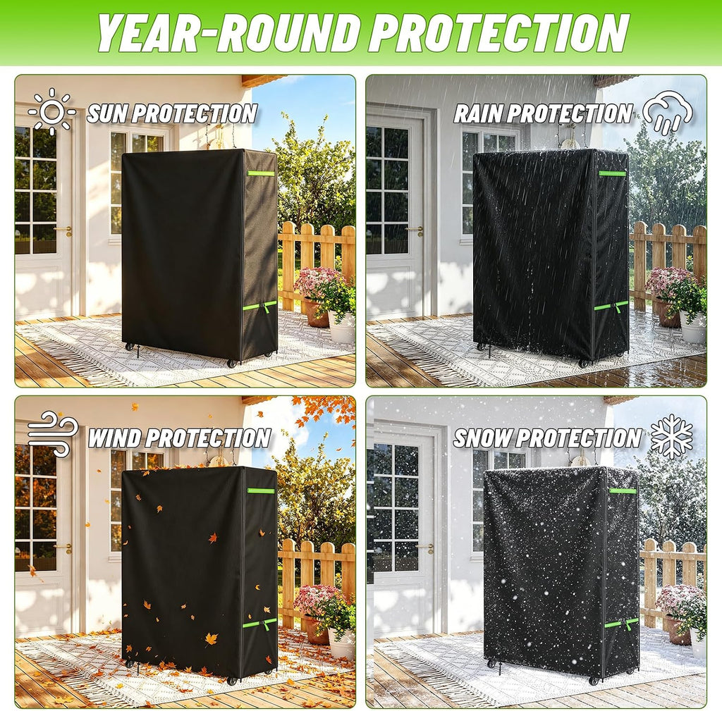 50-55" Outdoor TV Stand Cover, 600D TV Cover Waterproof, 53x15x55'' - Image 6