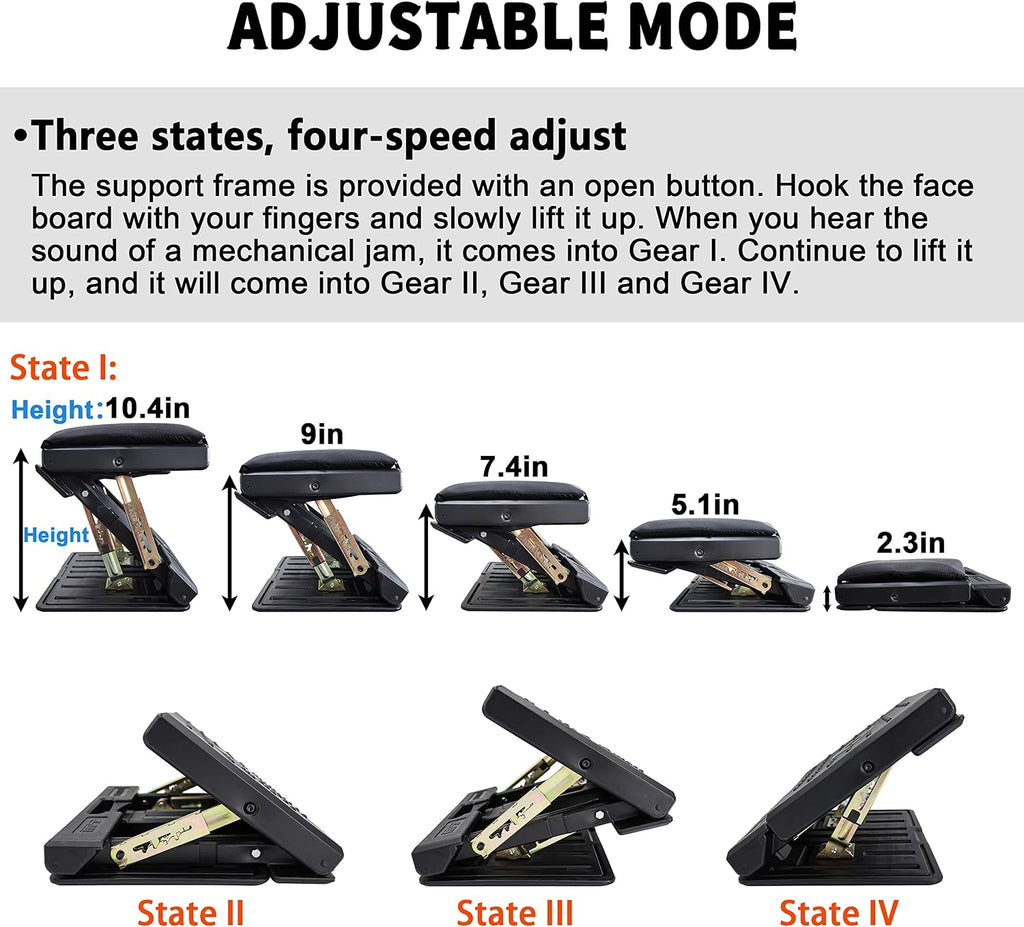 Under Desk Footrest, Multi-Angle Adjustable Foot Stoo, Detachable Cushion - Image 5