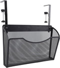 Dioche Clamp on Desk Hanging Desk Organizer Adjustable Carbon Steel ClampOn Organizer for Effective Office Storage - Stylish White Design (Black) by Dioche