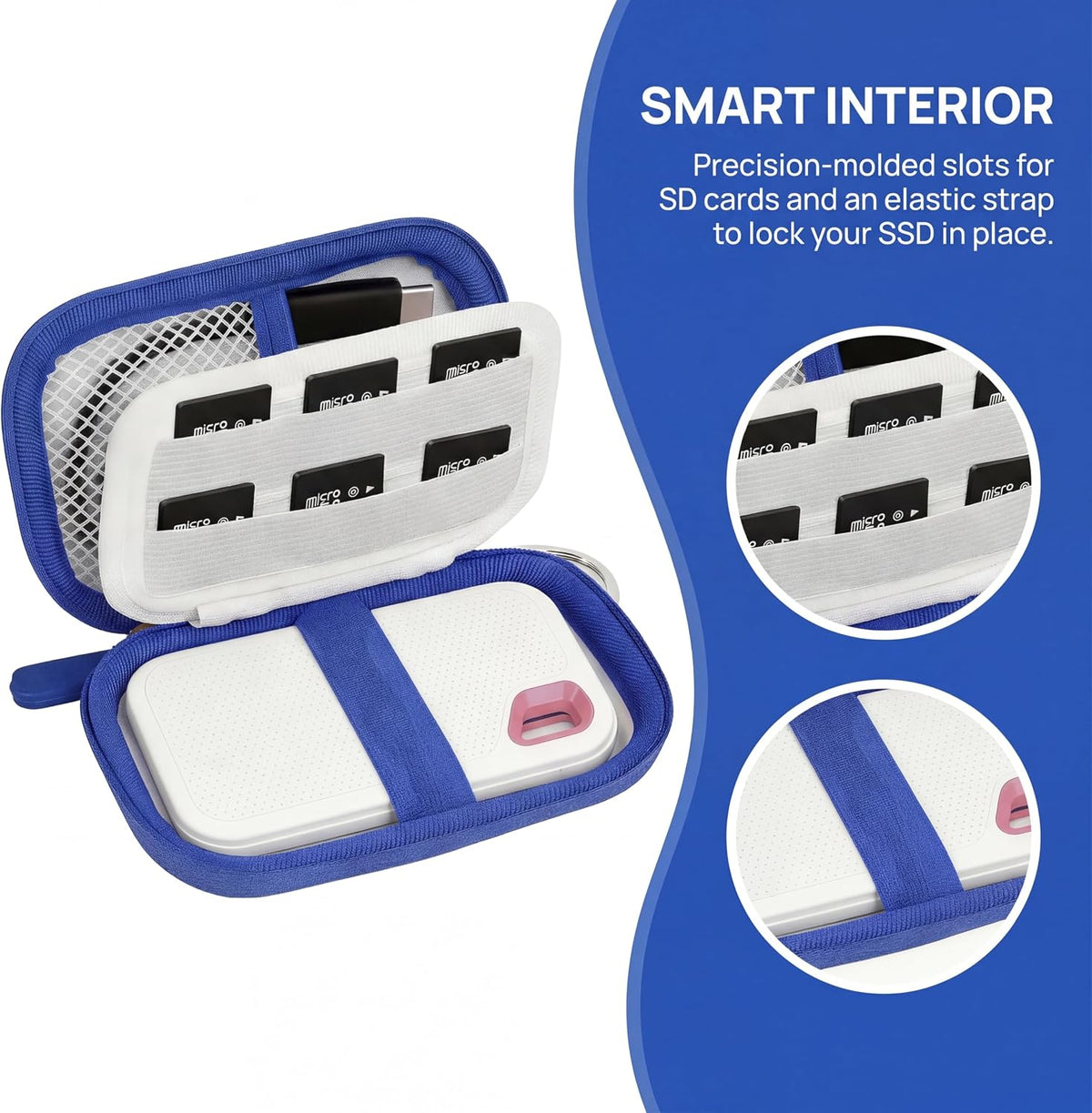 PAIYULE Case for Sandisk Extreme Portable Solid State Drive,12 Card Slots - Image 4