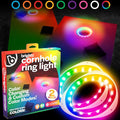 Brightz LED Cornhole Board Ring Lights, 2-Pack - 48-Hour Battery Life - Illuminate Your Game with Dazzling Glows and Ultimate Style for Non-Stop Evening Fun and Excitement (Includes Hole Lights Only) by Brightz
