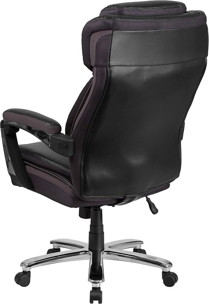 Flash Furniture Hercules Series High-Back Swivel LeatherSoft Office Chair, Ergonomic Executive Chair with Headrest and Adjustable Height, Black | 500 LB Capacity, Padded Armrests, 360° Swivel, Height Adjustable, Commercial Grade - Image 10