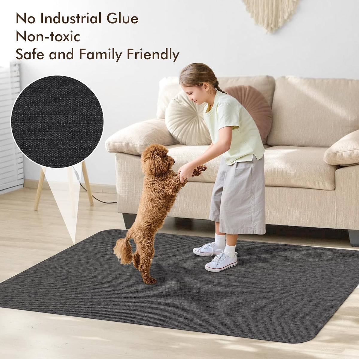 Office Chair Mat for Hardwood Floors, Anti-Slip PVC, 40"x 55" - Image 8