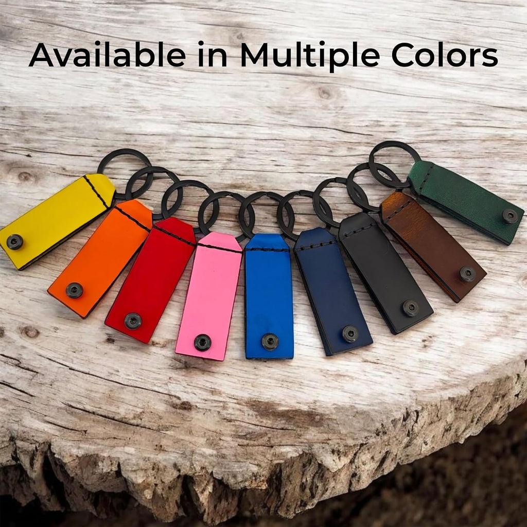 Leather Case for YubiKey 5 NFC & 5C NFC, Full-Grain Leather Keychain Holder, Protective Security Key Cover with Keyring (Black) - Image 7