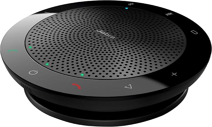Jabra Speak 510 UC Wireless Bluetooth Speakerphone – Outstanding Sound Quality, Portable Conference Speaker for Holding Meetings Anywhere - Certified for Zoom & Google Meet by Jabra