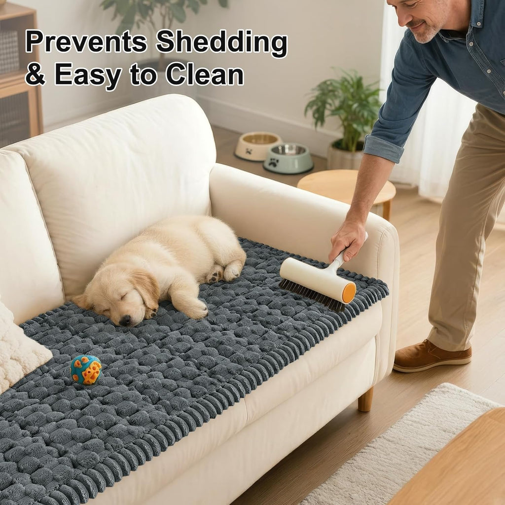 Smiry Couch Covers for Dogs, Non Slip Fuzzy Pet Sofa Protector Washable - Image 6