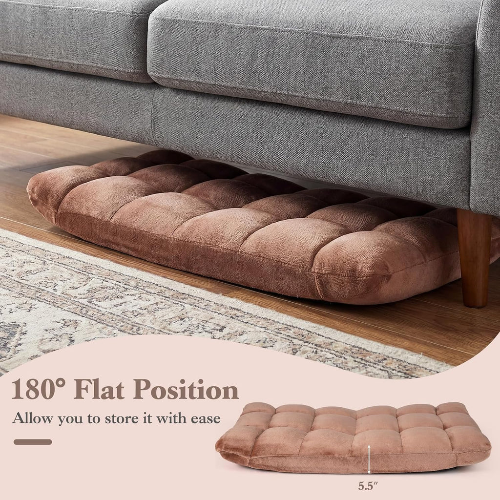 Memory Foam Floor Chair with 14-Poistion Adjustable Back Support - Image 7