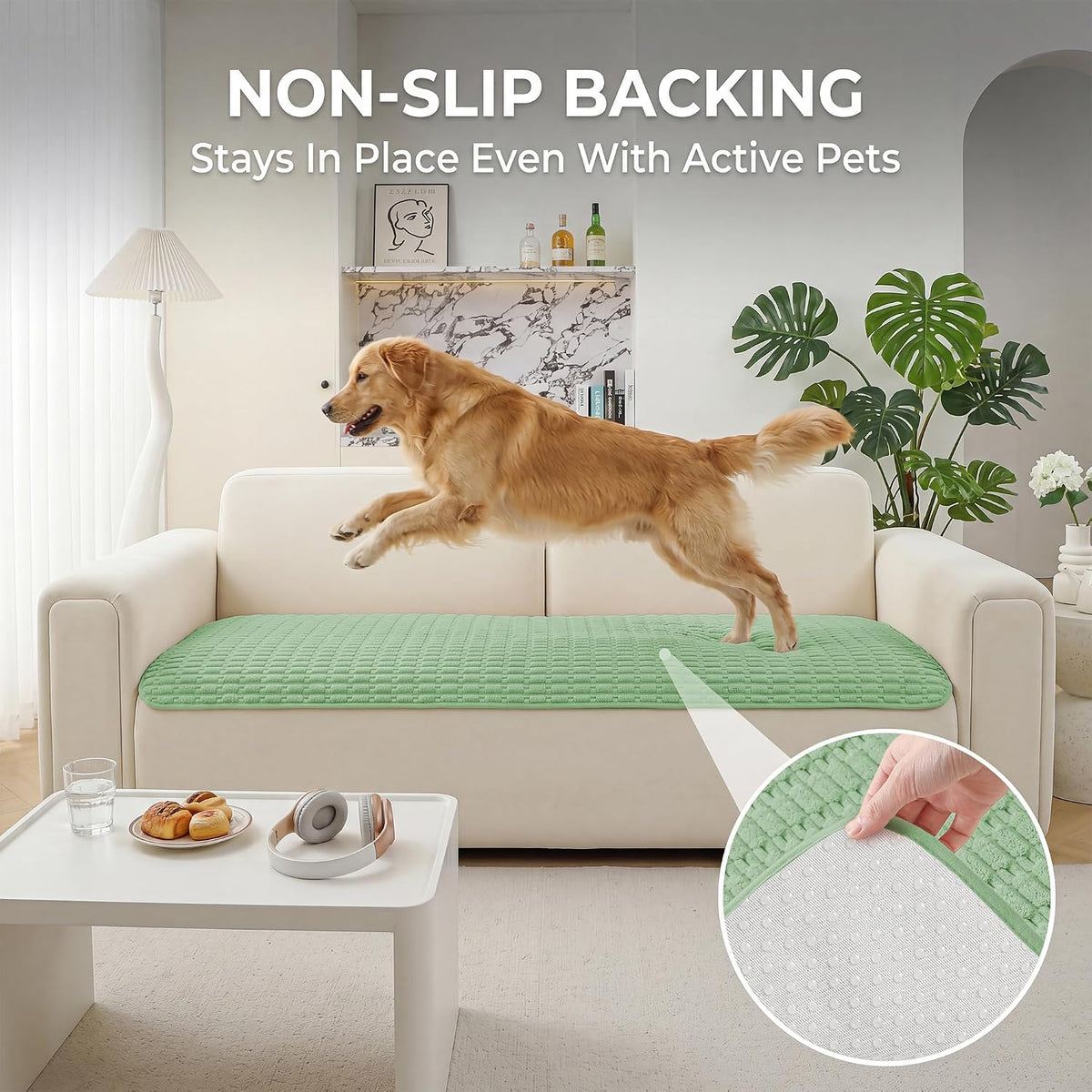Foxdecor Couch Cover for Dogs Sofa Covers Non Slip Couch Pad Pet Friendly - Image 4